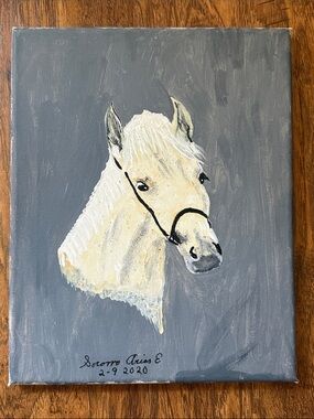 Original horse portrait oil painting